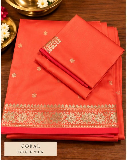 Festive Semi Silk Saree with Zari Pallu