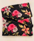 Floral crepe satin