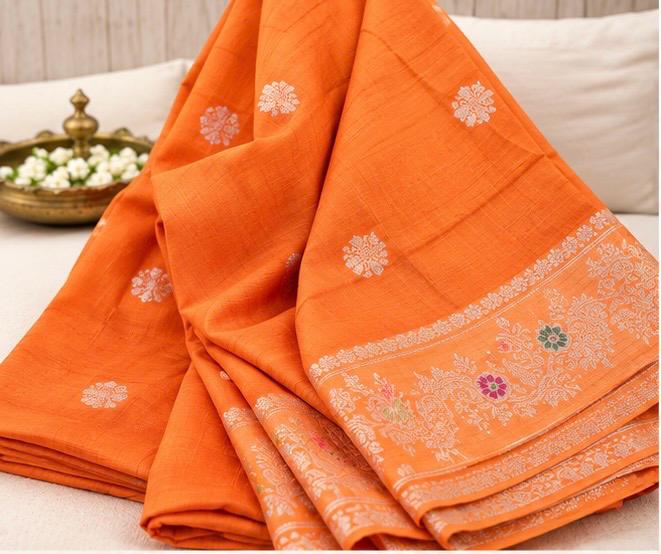 Mango Silk Viscose Saree
