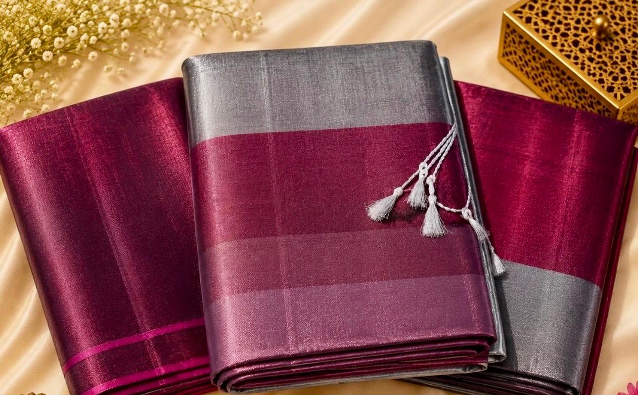 Metallic Sheen Tissue Silk