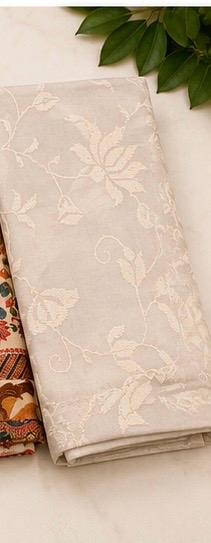 Sico Kota Saree — Cream Blush